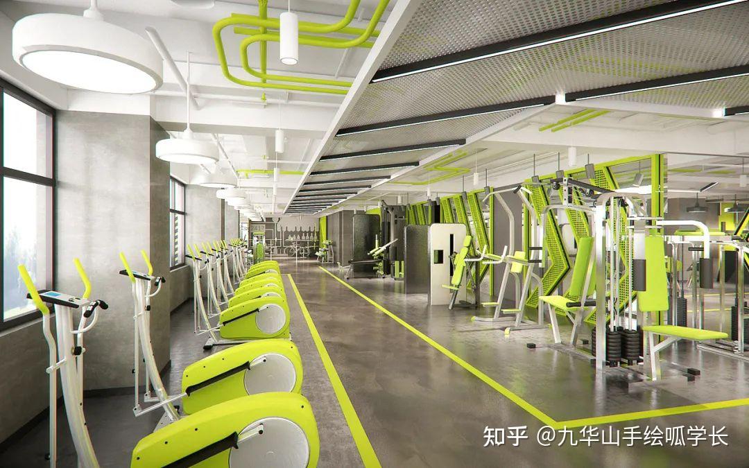 环艺室内|健身房室内空间设计 - 知乎