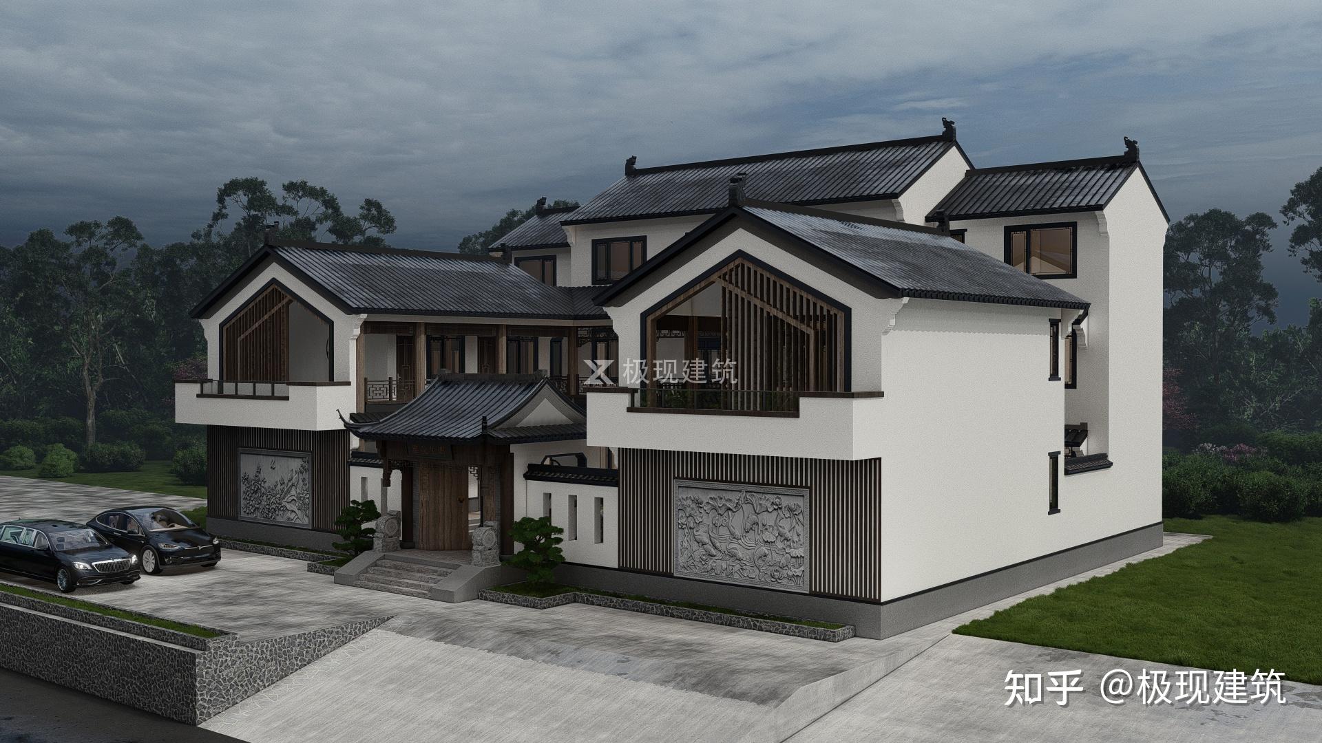 湖南湘西丨三层新中式风格三合院 - 知乎