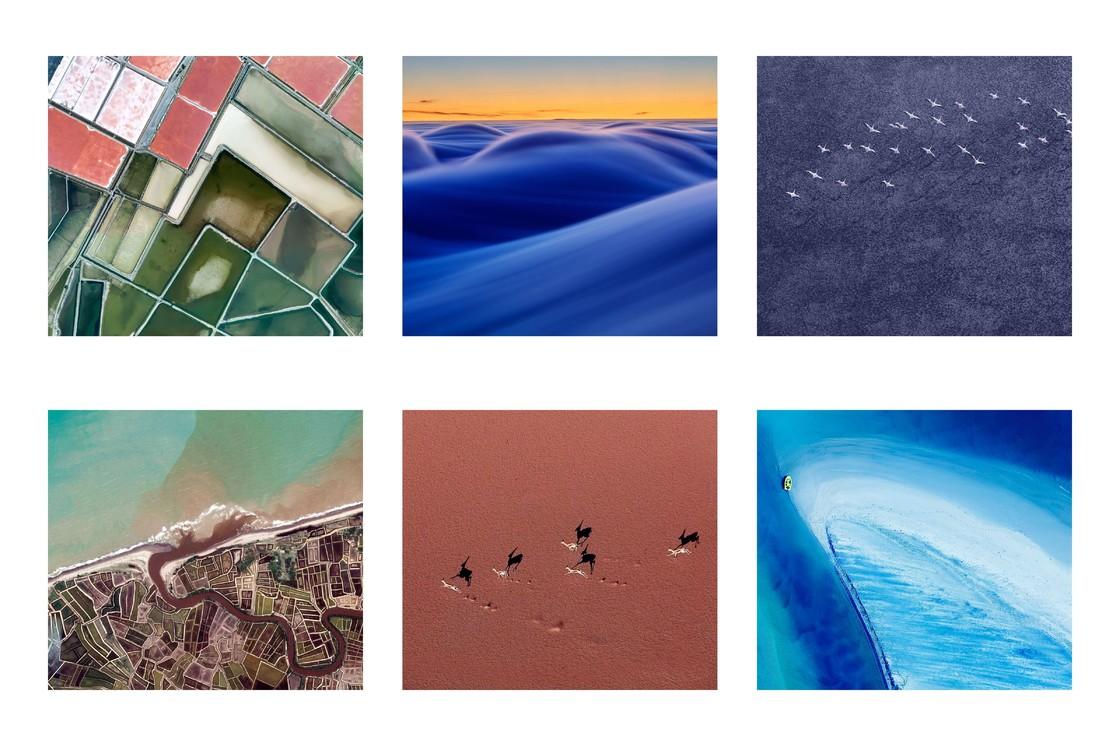 初代 pixel 系列的壁纸风格以自然风光的主题为主,有稻田,海洋,沙漠