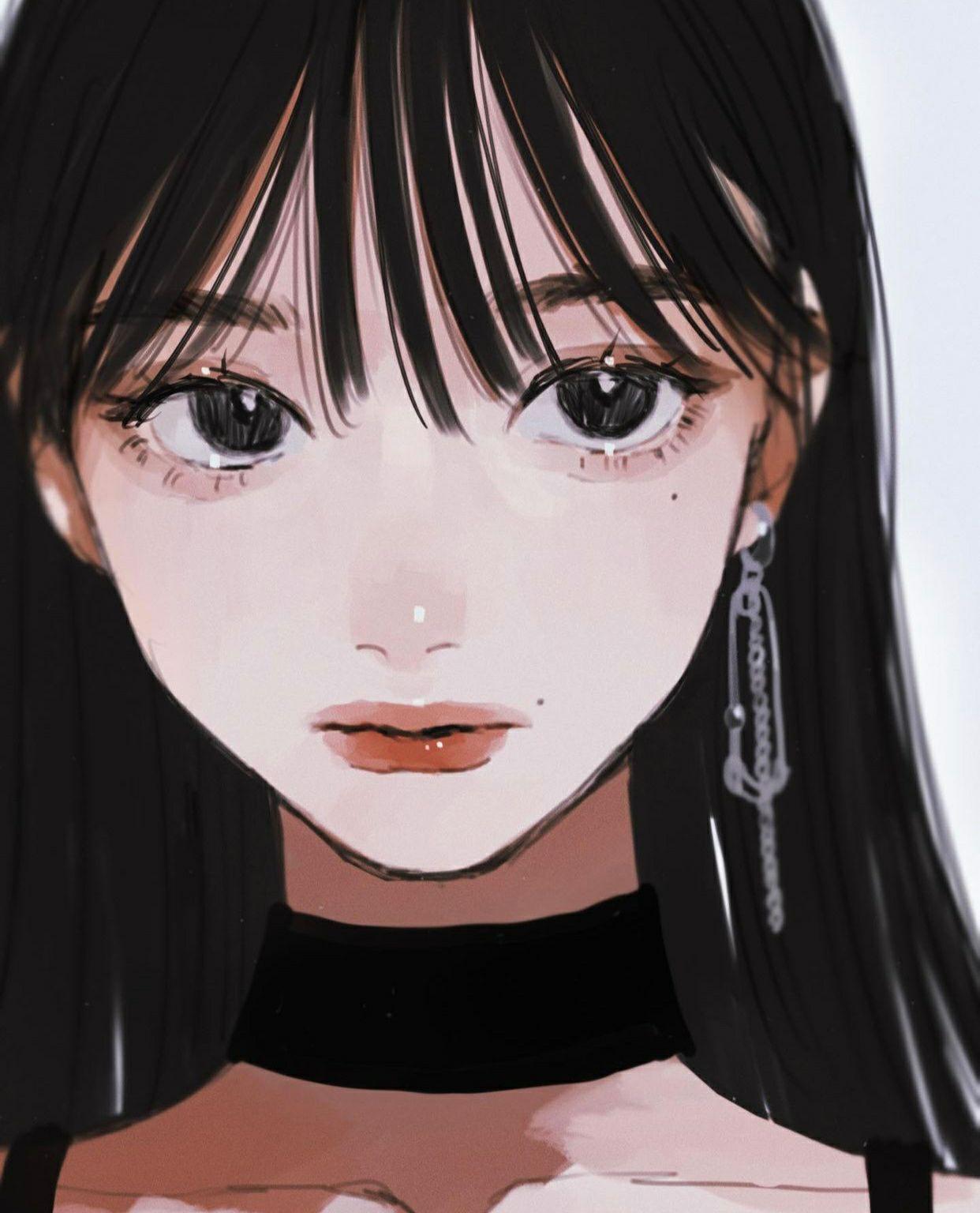 有没有那种动漫风的女头高冷一点最好是侧颜