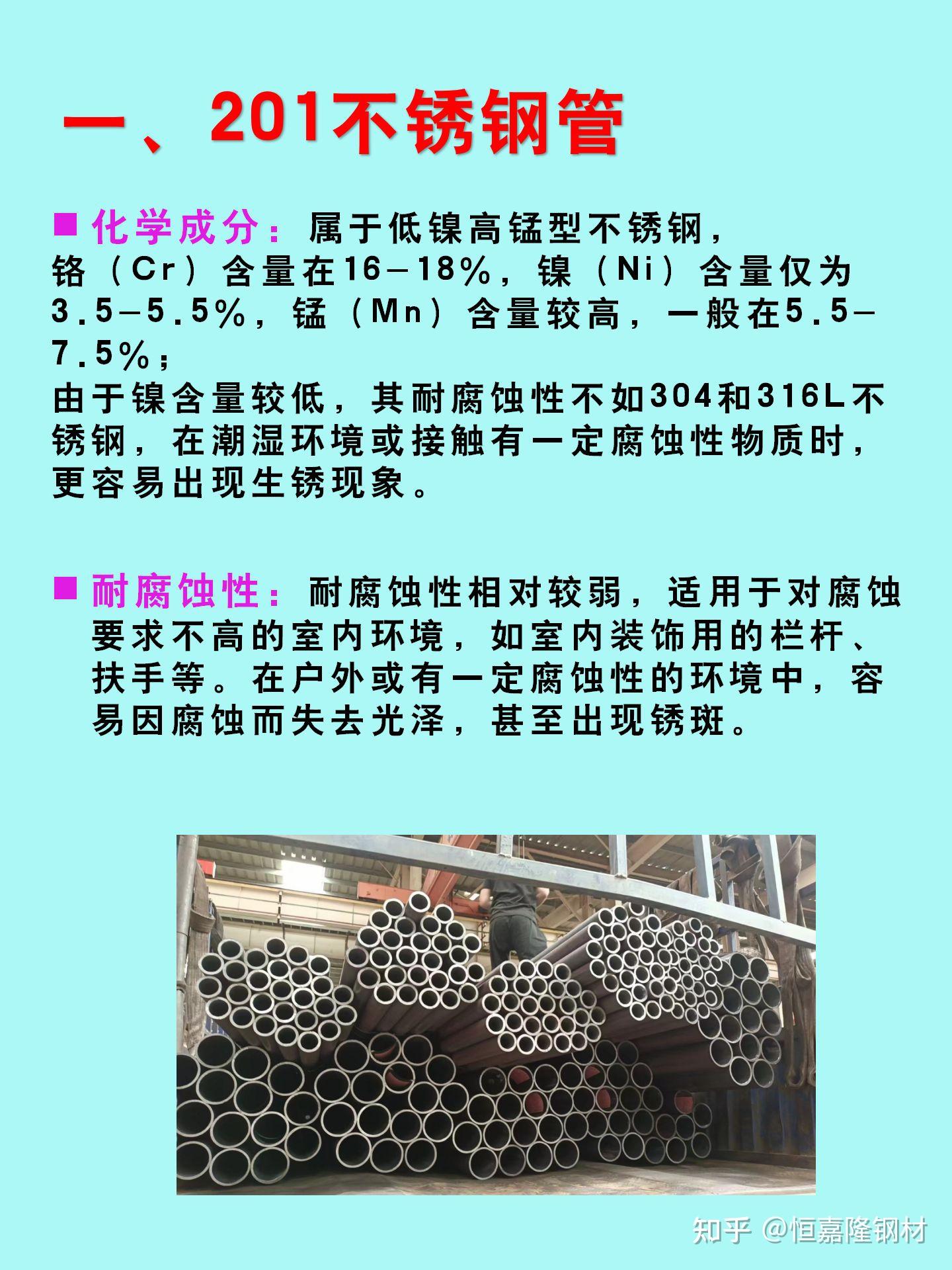 304、316L、201 不锈钢的分类区别全解 - 知乎