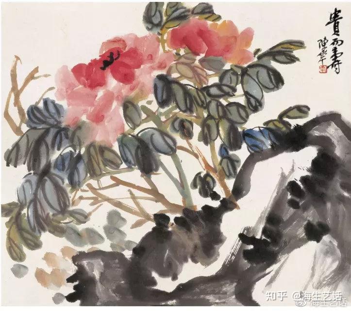 艺说//国画：陈半丁的花卉小品：干净雅致、恬淡自然- 知乎
