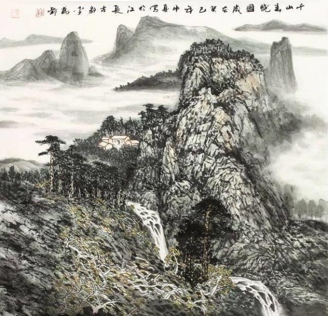 画家李鹤龄花鸟儒雅灵动山川绮丽婉约