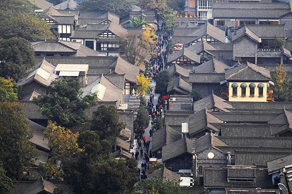 成都热门旅游景点 宽窄巷子 低音号旅游