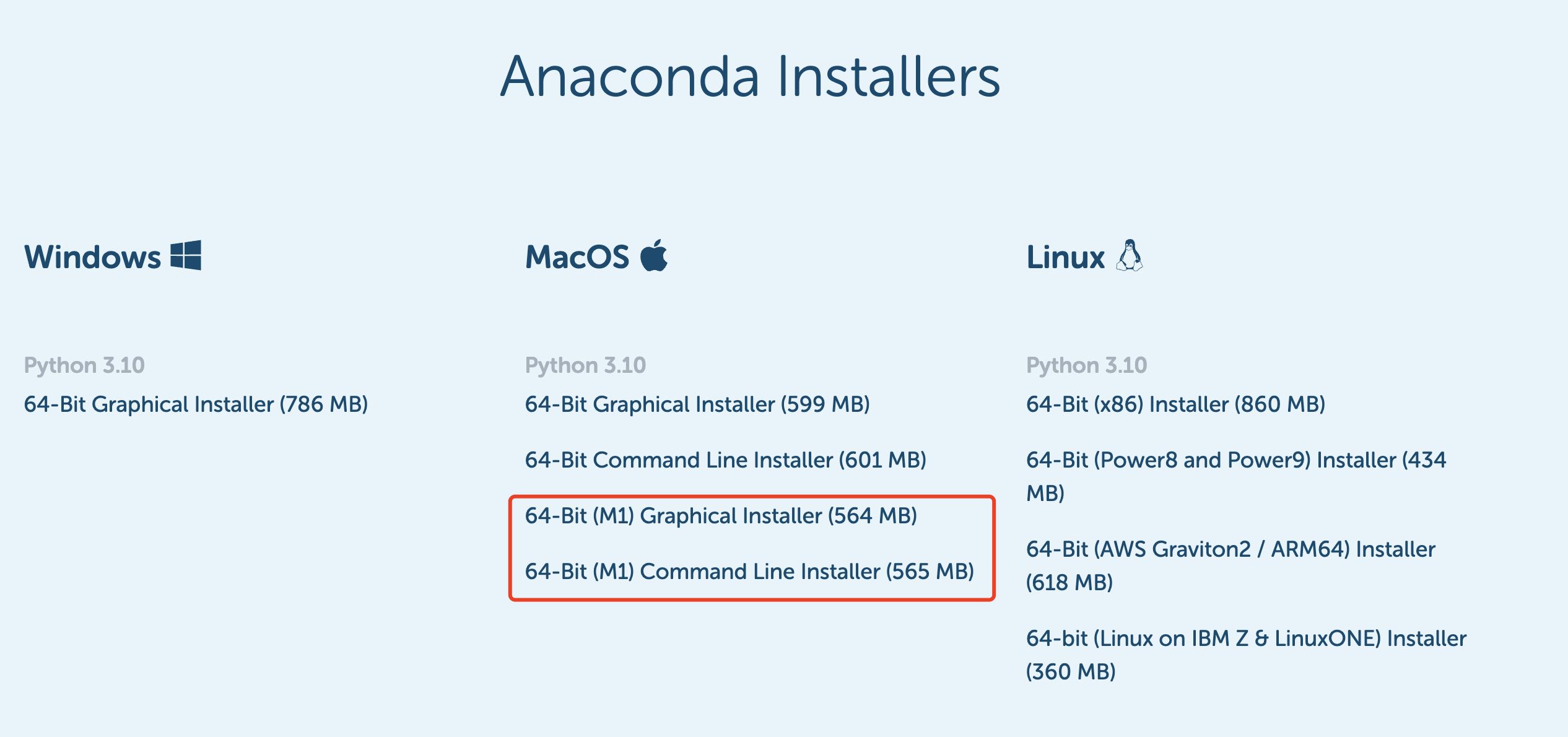 anaconda download mac m1