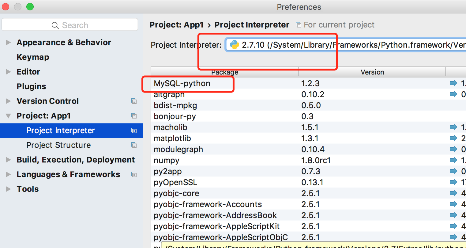 python mysql安装成功但是在pycharm中报错?