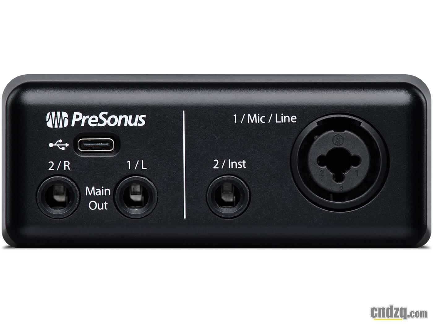 presonus发布紧凑型usbc音频接口audioboxgo