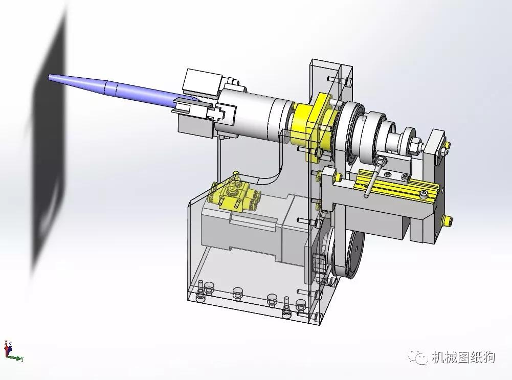 工程機械旋轉氣動夾具3d模型圖紙solidworks設計