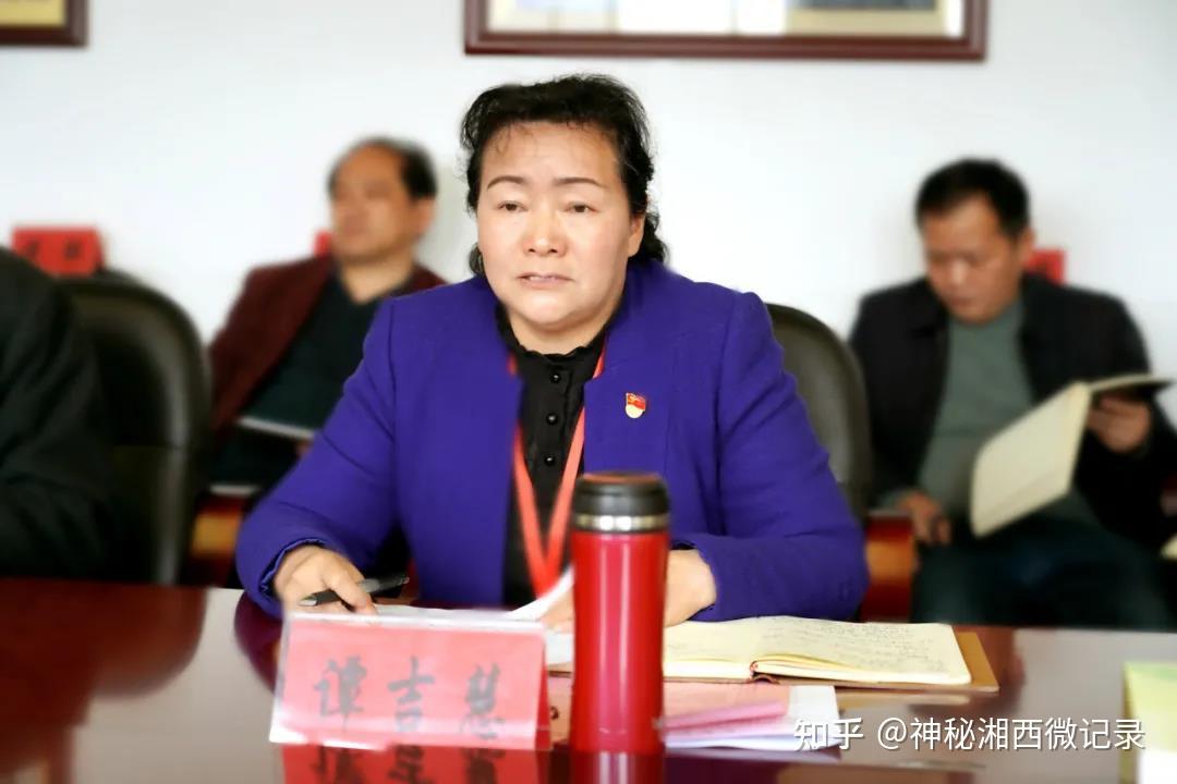 谭吉慧作工作汇报彭延敏就如何结合党史学习教育,推进开展湘西职教