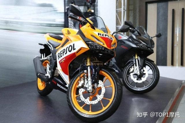 本田cbr150r新款與雅馬哈r15 v3和鈴木gsx-r150相比更加帥氣.