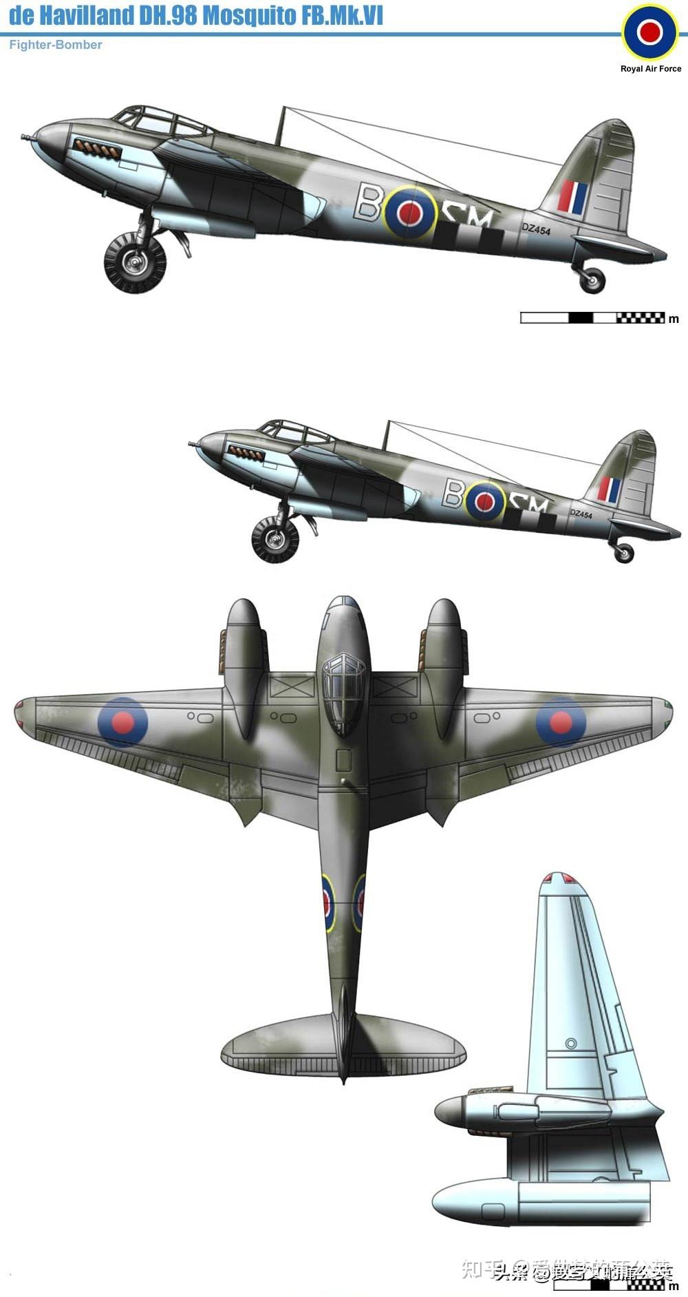 mosquito fb vi(蚊式6型战斗/轰炸机)装备/研发时间:1942年机组成员