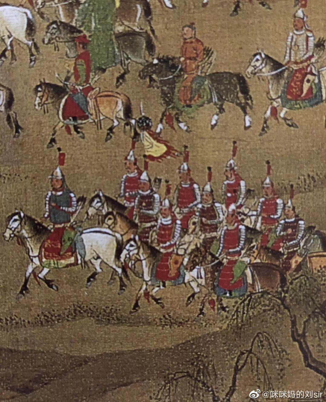 ​明·直身甲出警入跸图样式 ​​​​明·布面甲平番得胜图样式 ​​​​