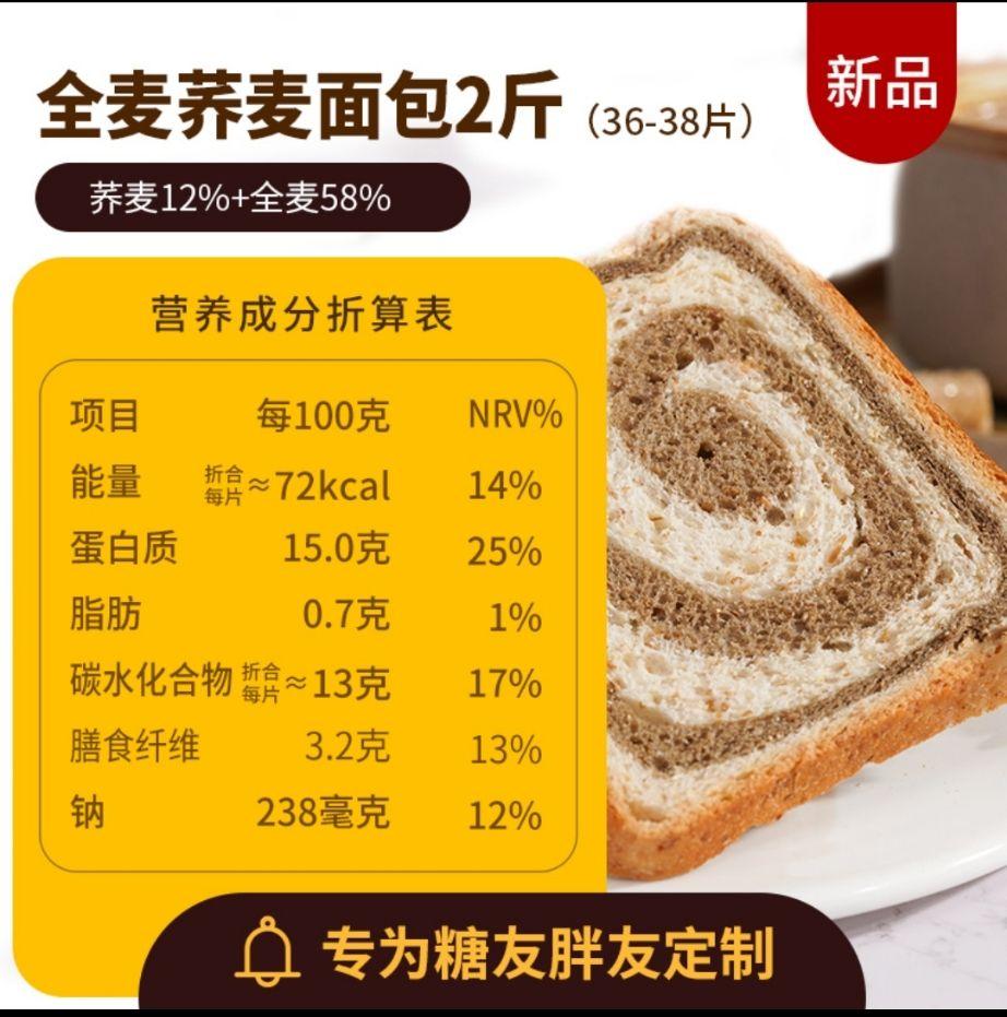 全麦面包测评和全麦面包推荐