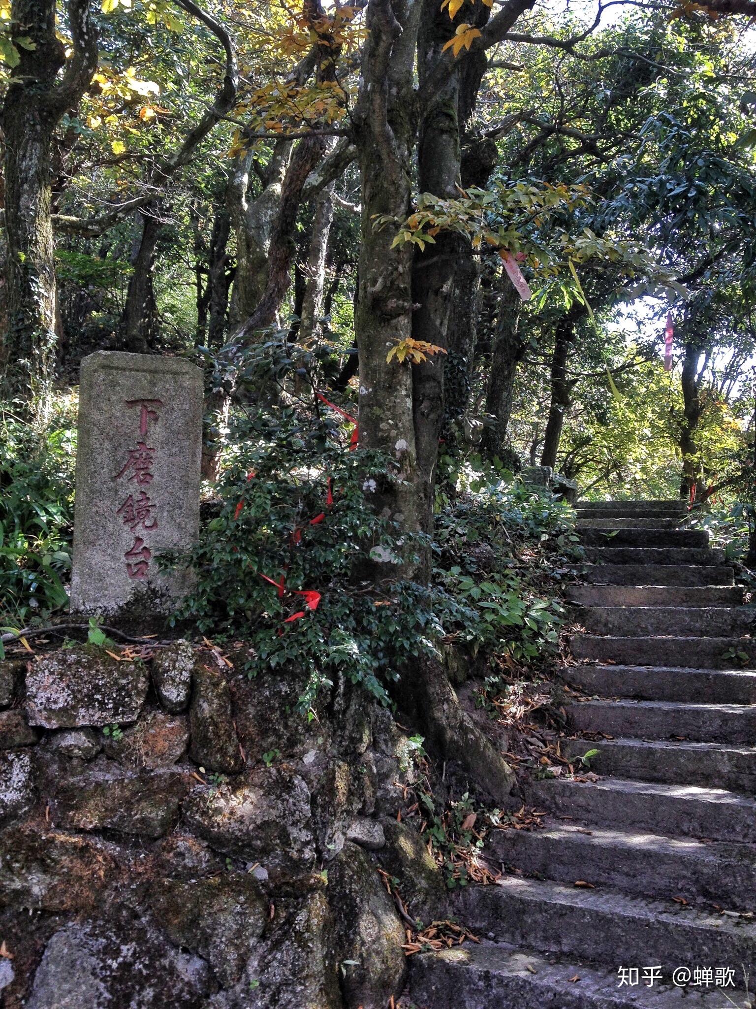 衡山導遊圖,藍色的是公路,橙色的是步道