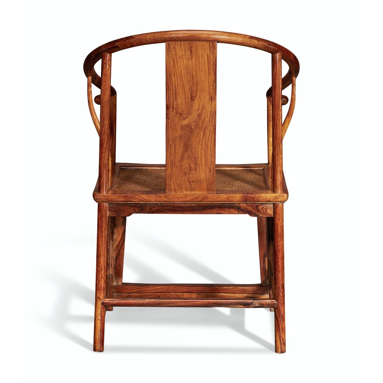 清端王载漪旧物黄花梨圈椅成对现身纽约