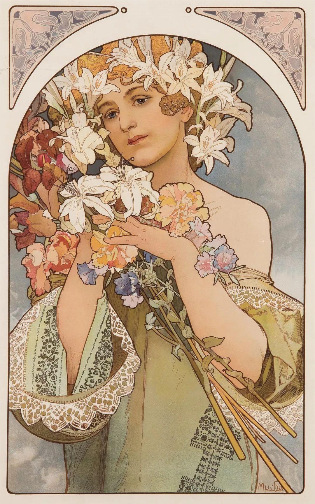 影响插画风格100年的阿尔丰斯·穆夏(Alfons Mucha)? - 知乎