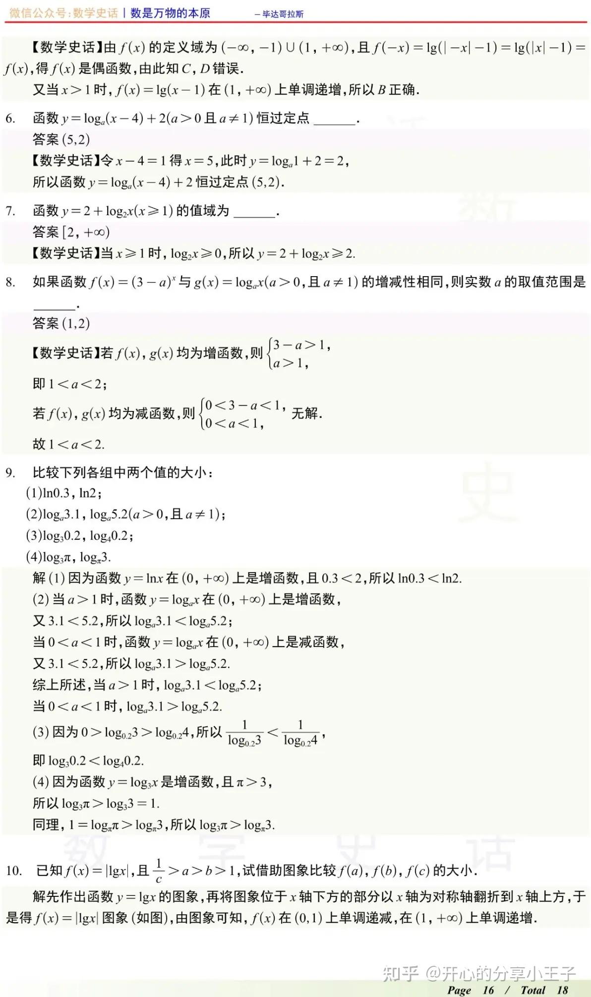 高中数学对数函数的概念、图象、对数不等式与在复合函数中的应用 - 知乎