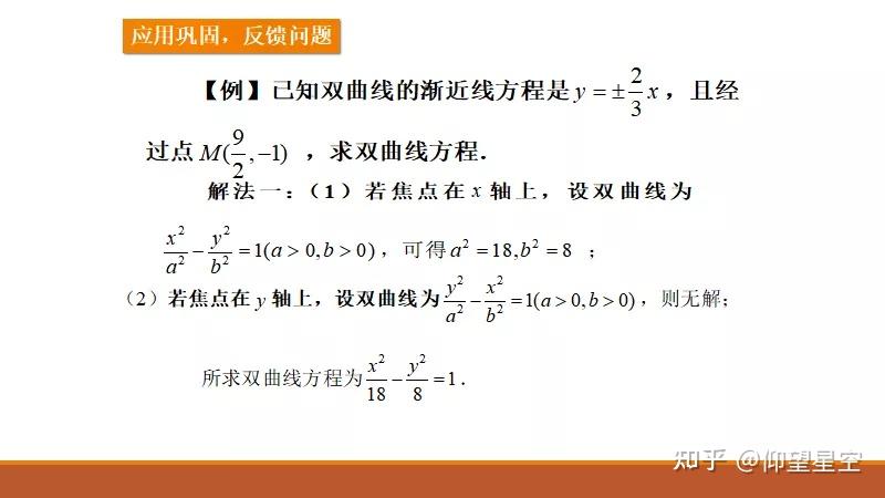双曲线渐近线的相关结论 - 知乎