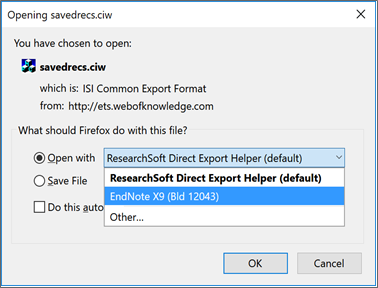 researchsoft direct export helper