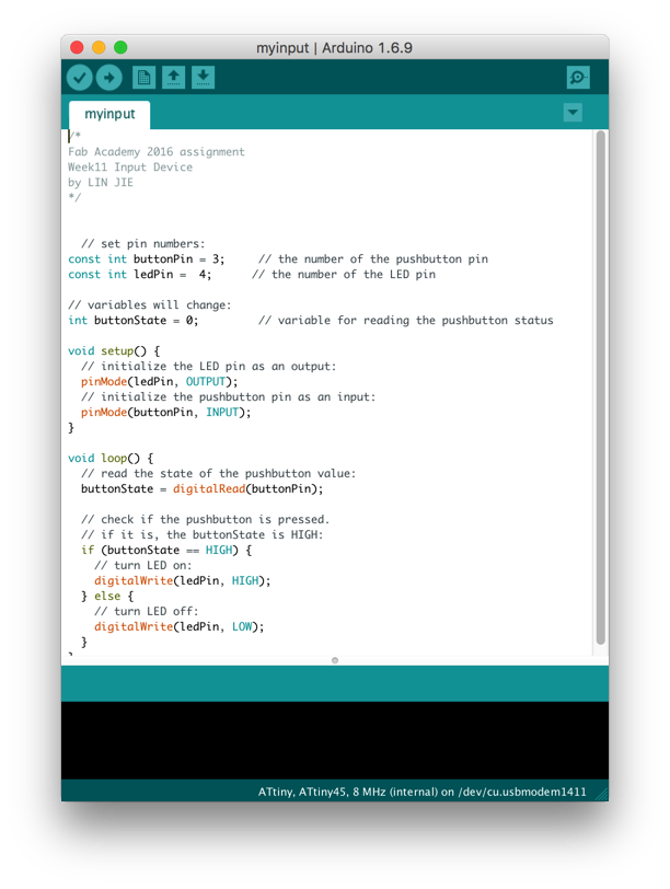 fabacademy第十一周输入设备