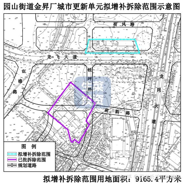15华侨新村片区城市更新单元计划公告项目位于龙岗区横岗街道,计划