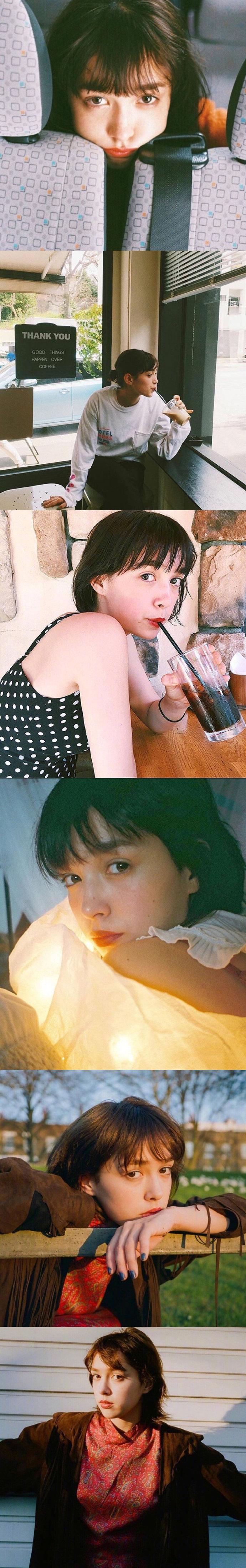 英日混血美女模特茉爱罗自在随性的美