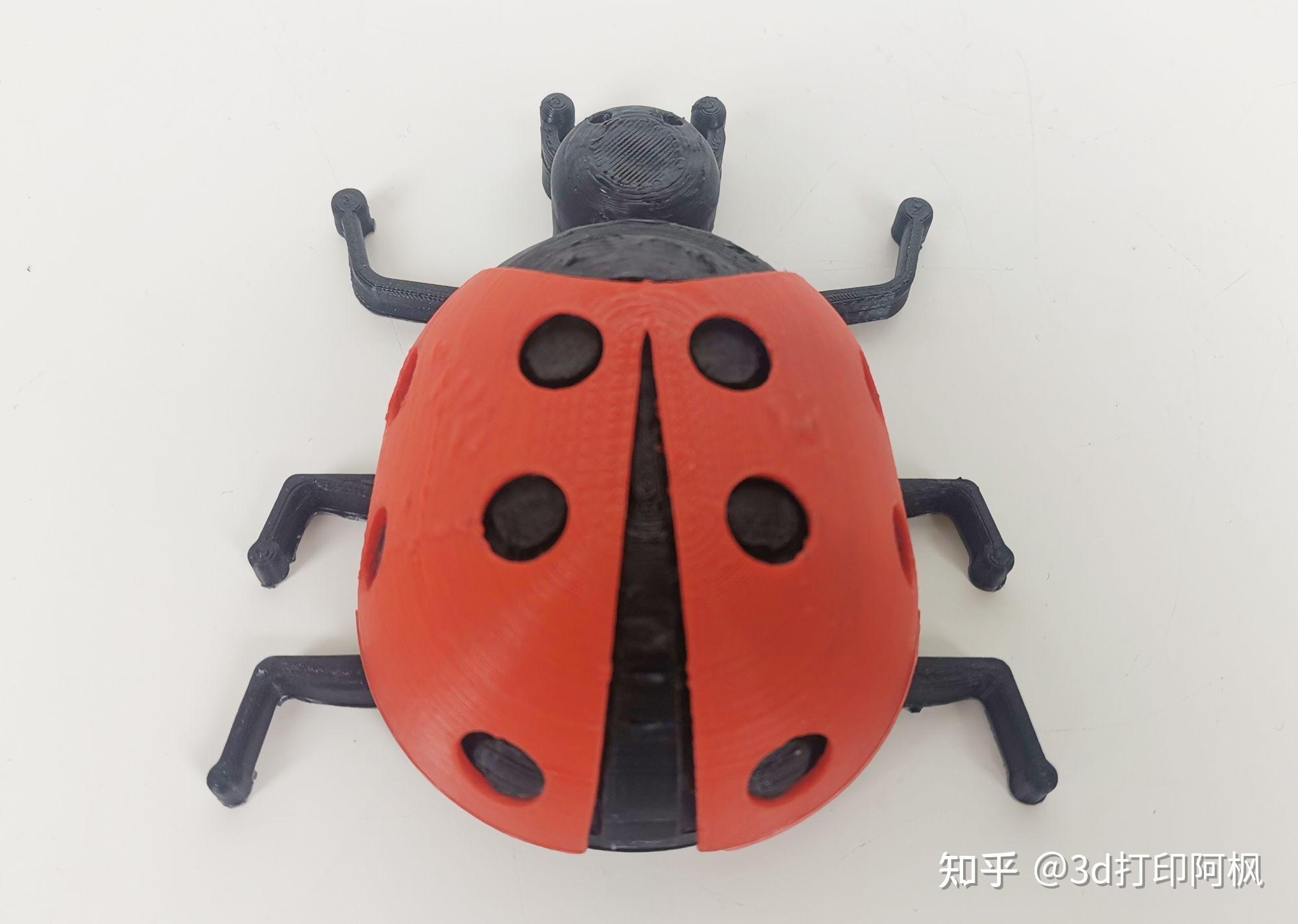 自制玩具3d打印七星瓢虫小孩子玩具
