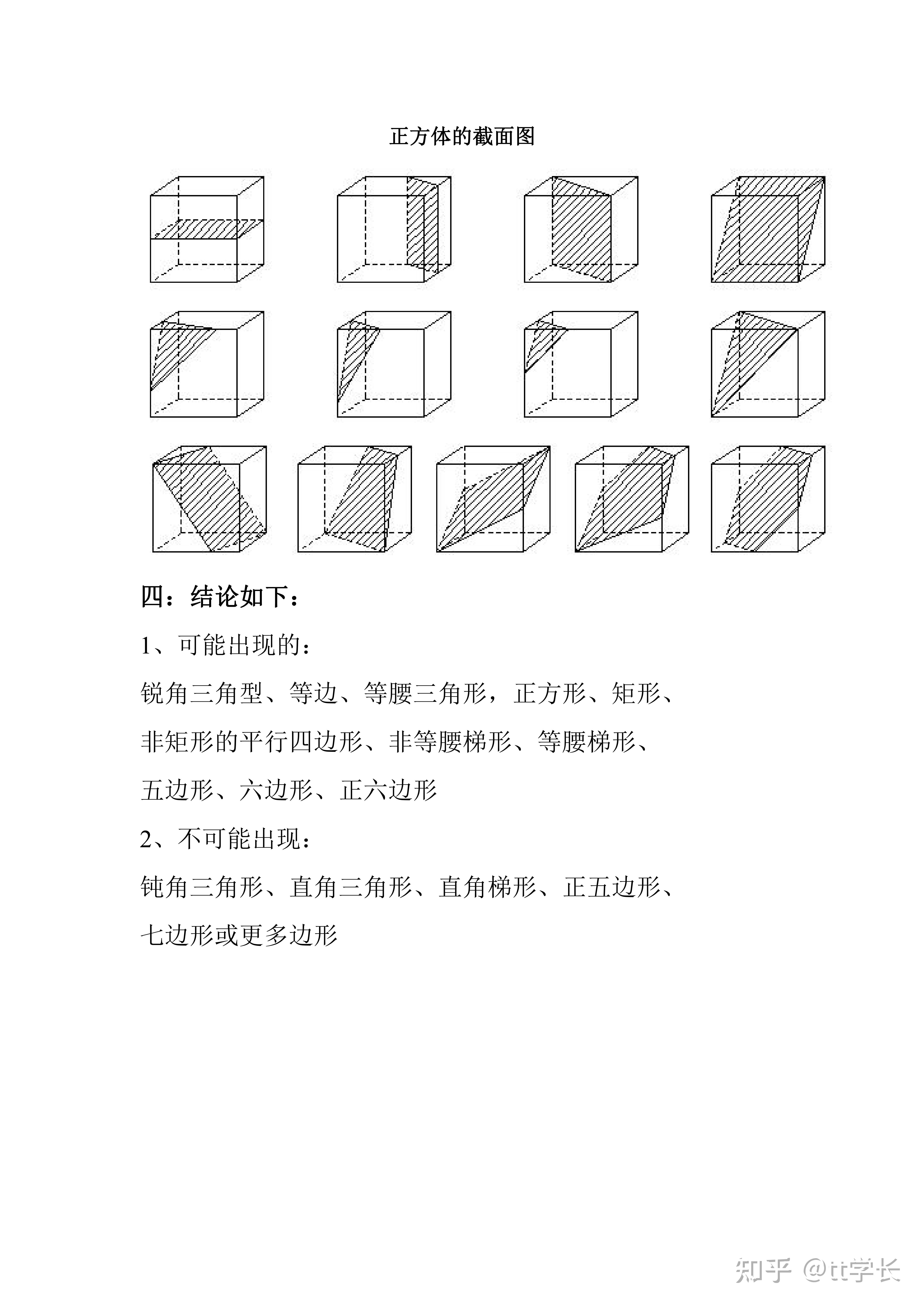 立体图截面技巧口诀图片