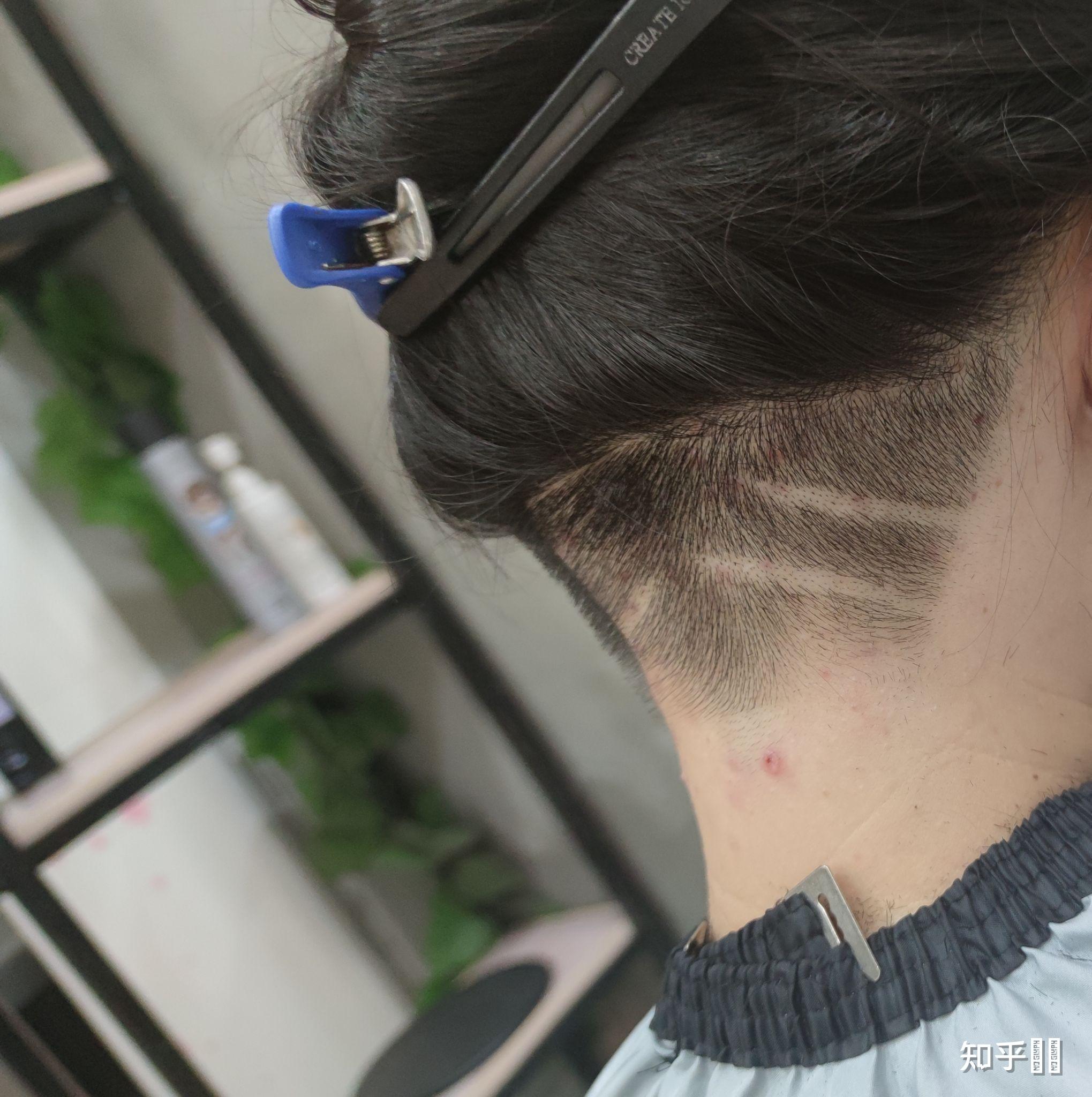 求推荐女生后颈剃发的形状