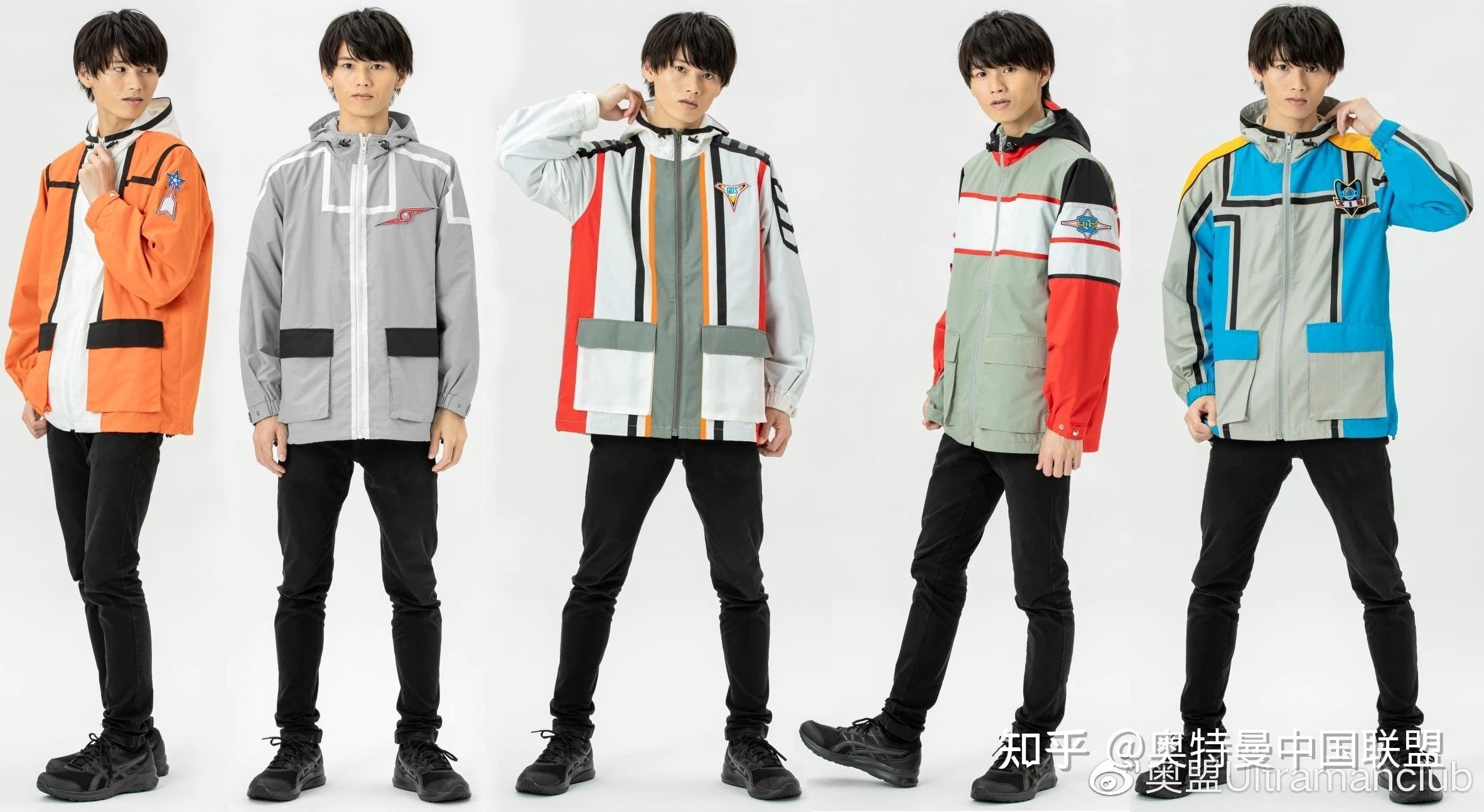 奥特曼系列队员风格设计派克大衣贩售