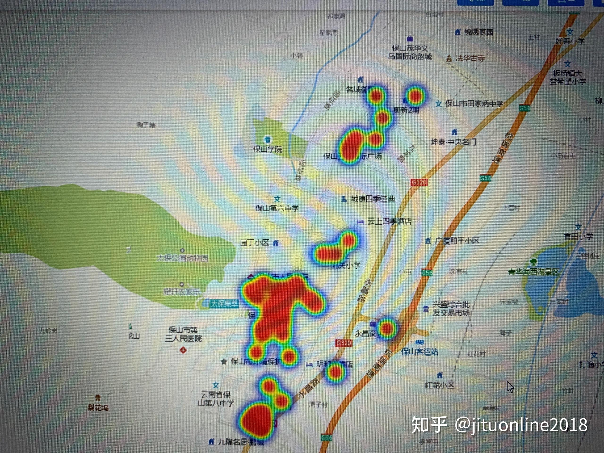 如何用ps在地图中制作类似热量标记