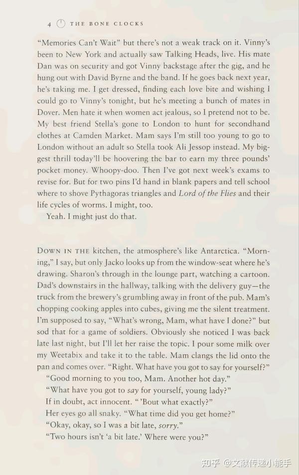 大卫·米切尔,骨钟,英文版,The bone clocks：a novel by Mitchell David 知乎