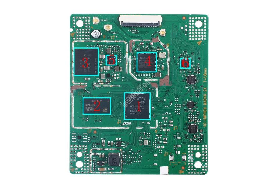 3:sk hynix-h26m****hpr-8gb闪存4:media tek-mt****bsn-wifi/bt芯片5