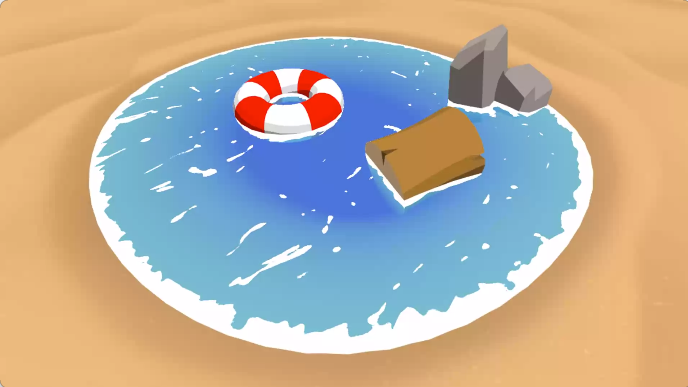 卡通湖水渲染思路