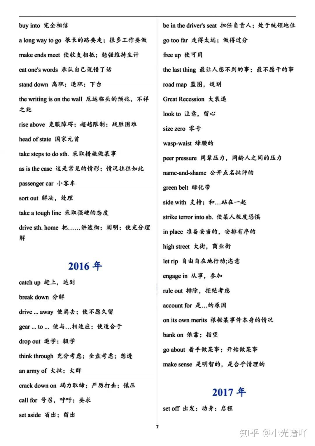 2024考研英语 历年真题词组（2005-2023）【20天背完】 - 知乎