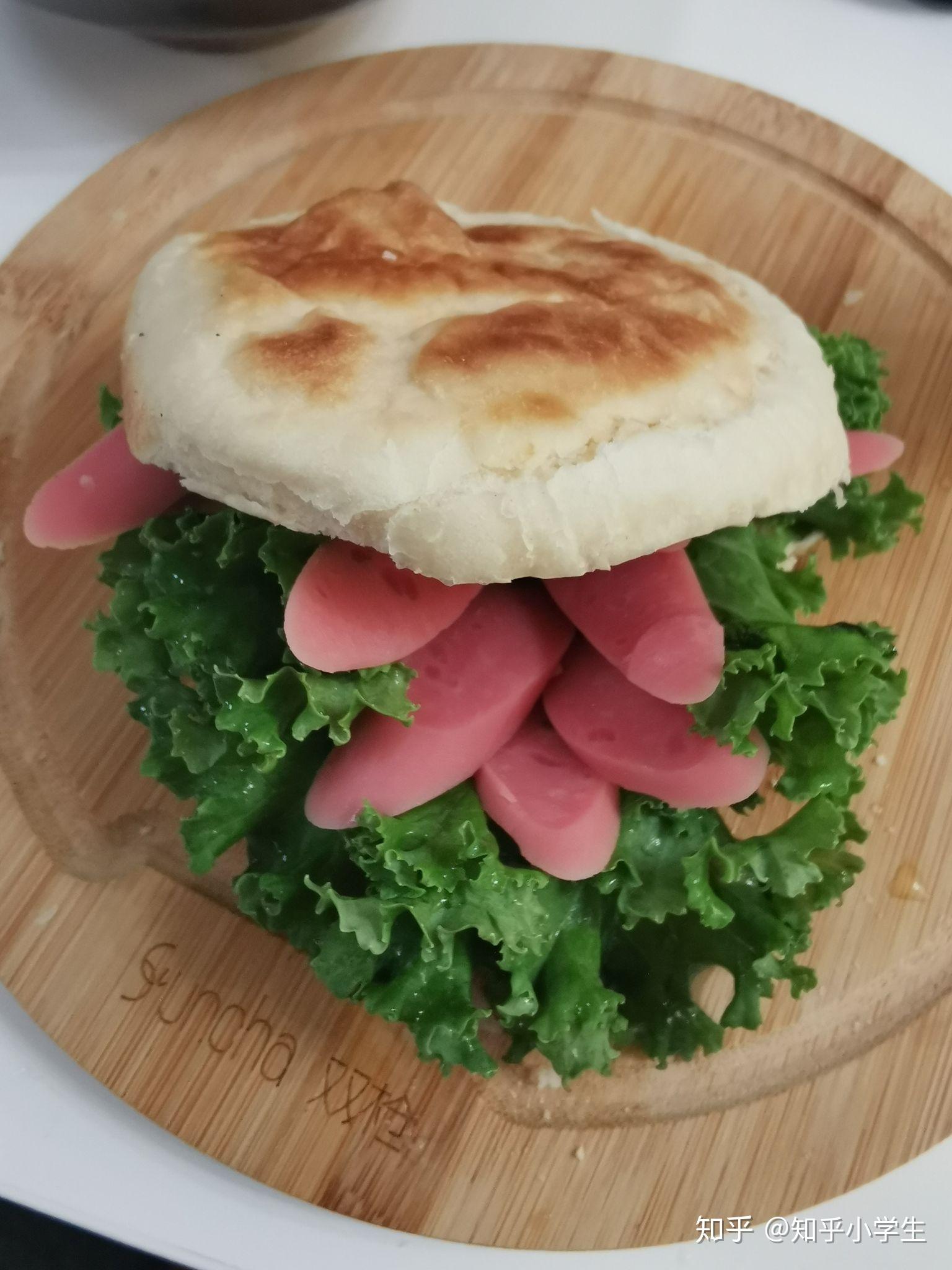 一个人的简餐3中西合璧的汉堡