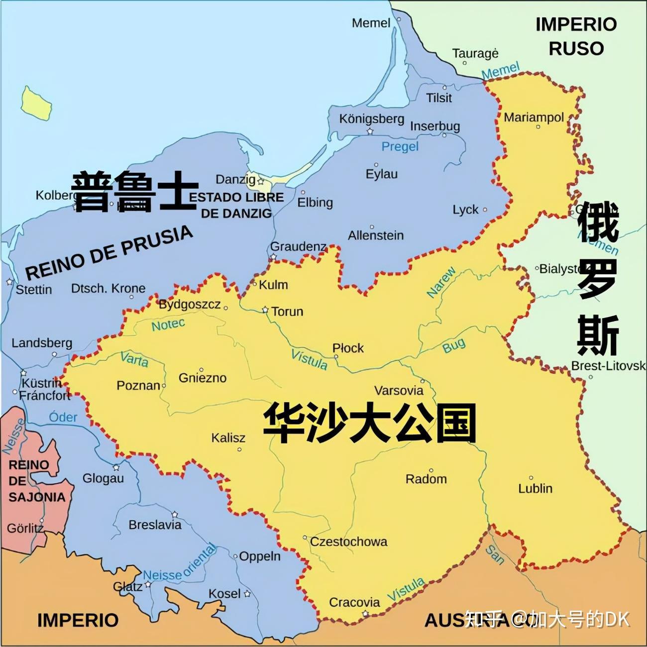 拿破仑建立的华沙大公国,波兰外国统治期之始——波兰简史10 - 知乎
