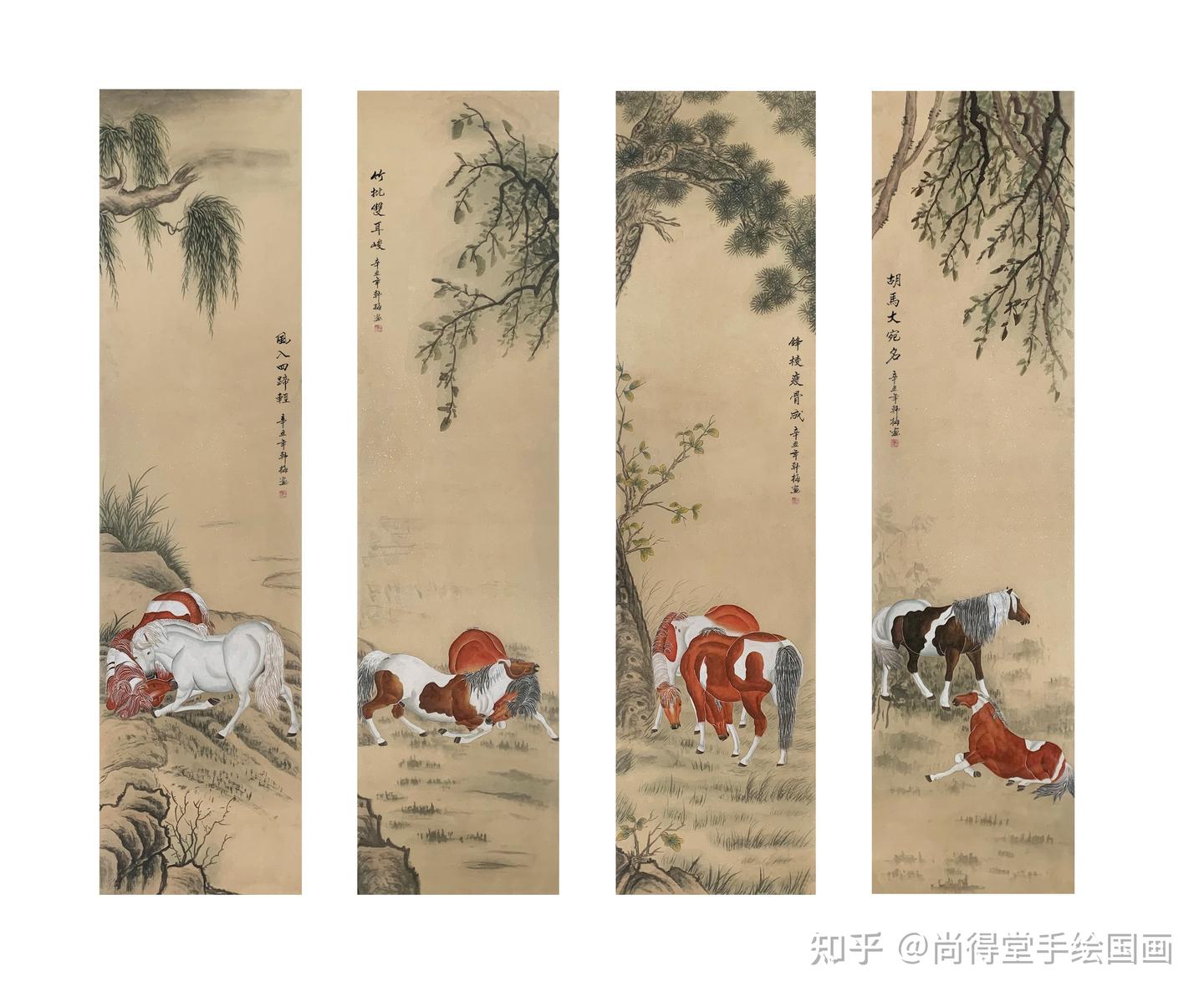 八马图 絹本 宋趙伯駒八駿圖 趙伯駒 中国掛軸 八駿圖 八駿図 赵伯驹 八马图 絹本 宋趙伯駒八駿圖 趙伯駒 中国掛軸 八駿圖 八駿図 赵伯驹