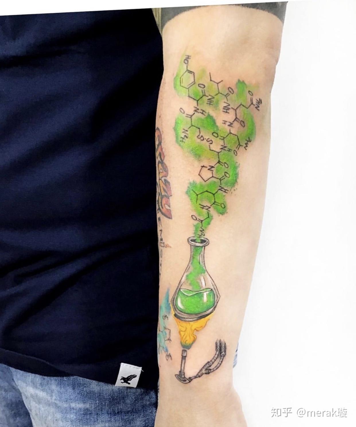 纹身|理科学霸专属——分子式方程式纹身