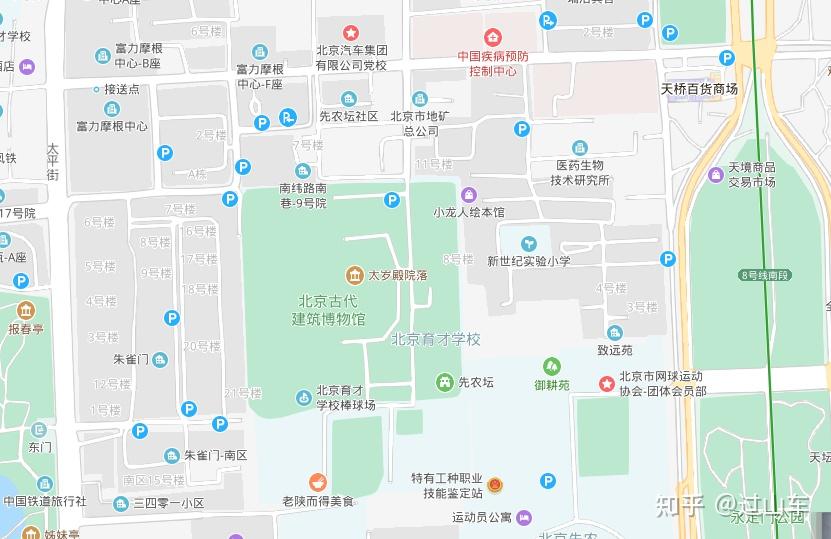 北京育才学校地图图片