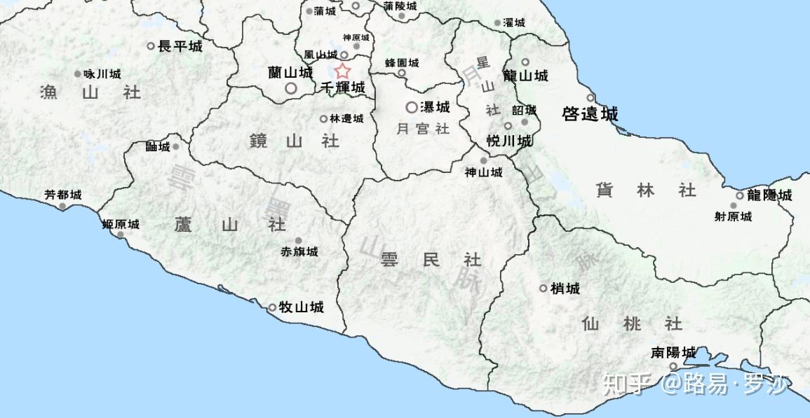 云墨山脉单以地形而言更不连续,沙原社(哈利斯科州),玄脉社(科利马州)