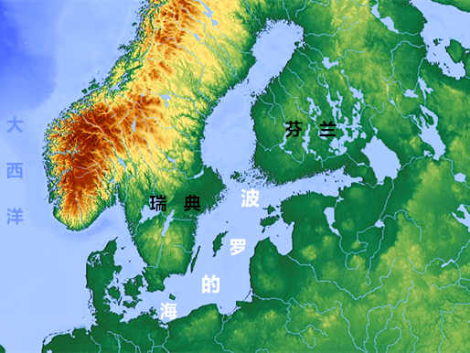 波罗地海地区地图图片