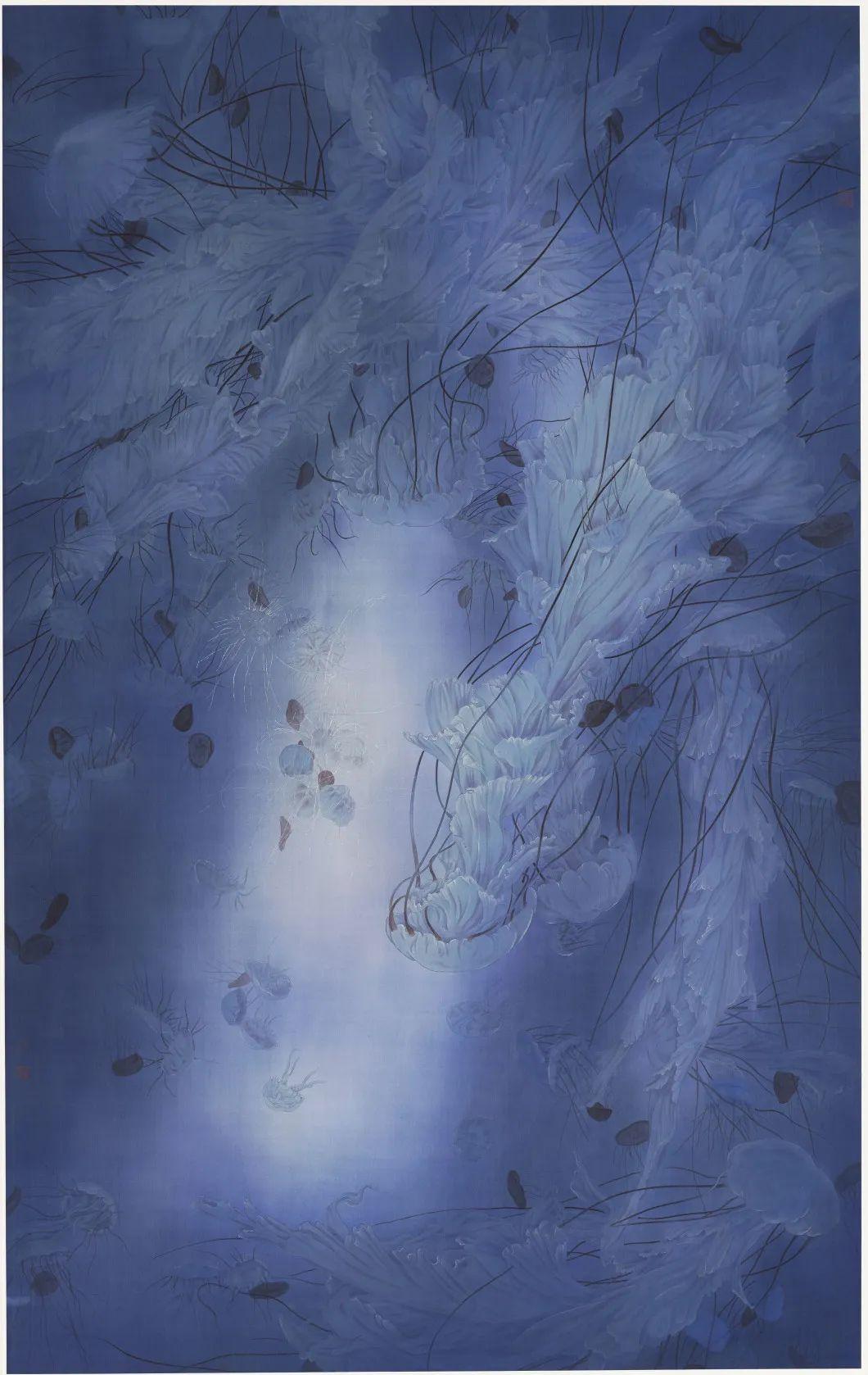 马媛媛《爱之光 220×160cm 绢本重彩 2015年倪纯如《春正好之一