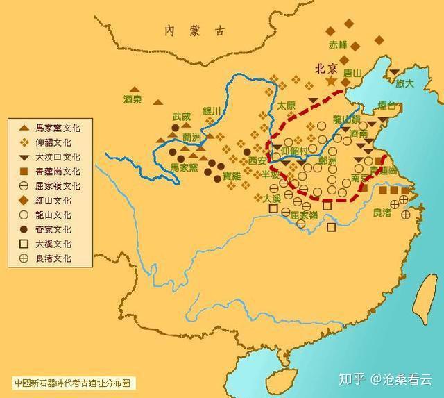 龙山文化地图图片