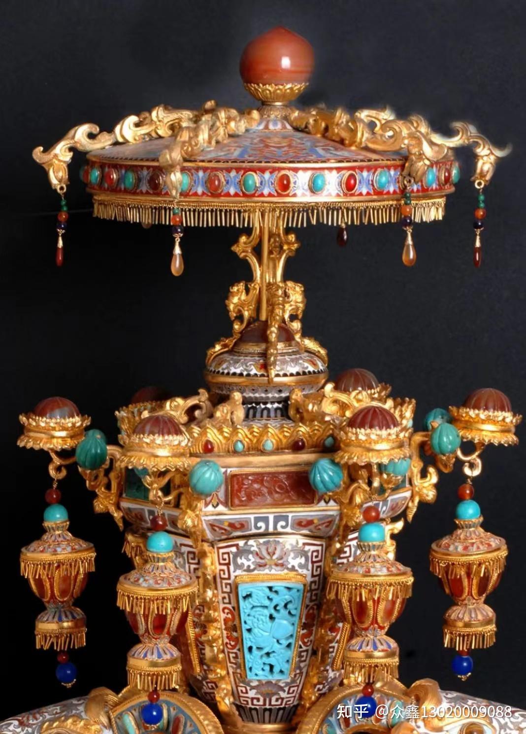 张同禄《吉羊宝灯》景泰蓝 景泰蓝之珍品 - 知乎