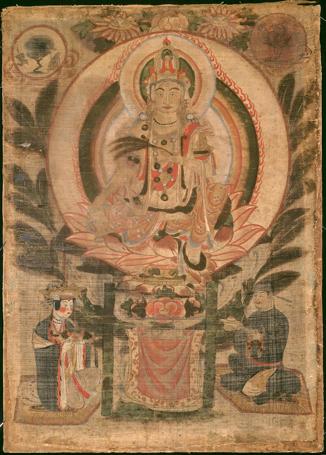 敦煌藏经洞绢画观音菩萨图