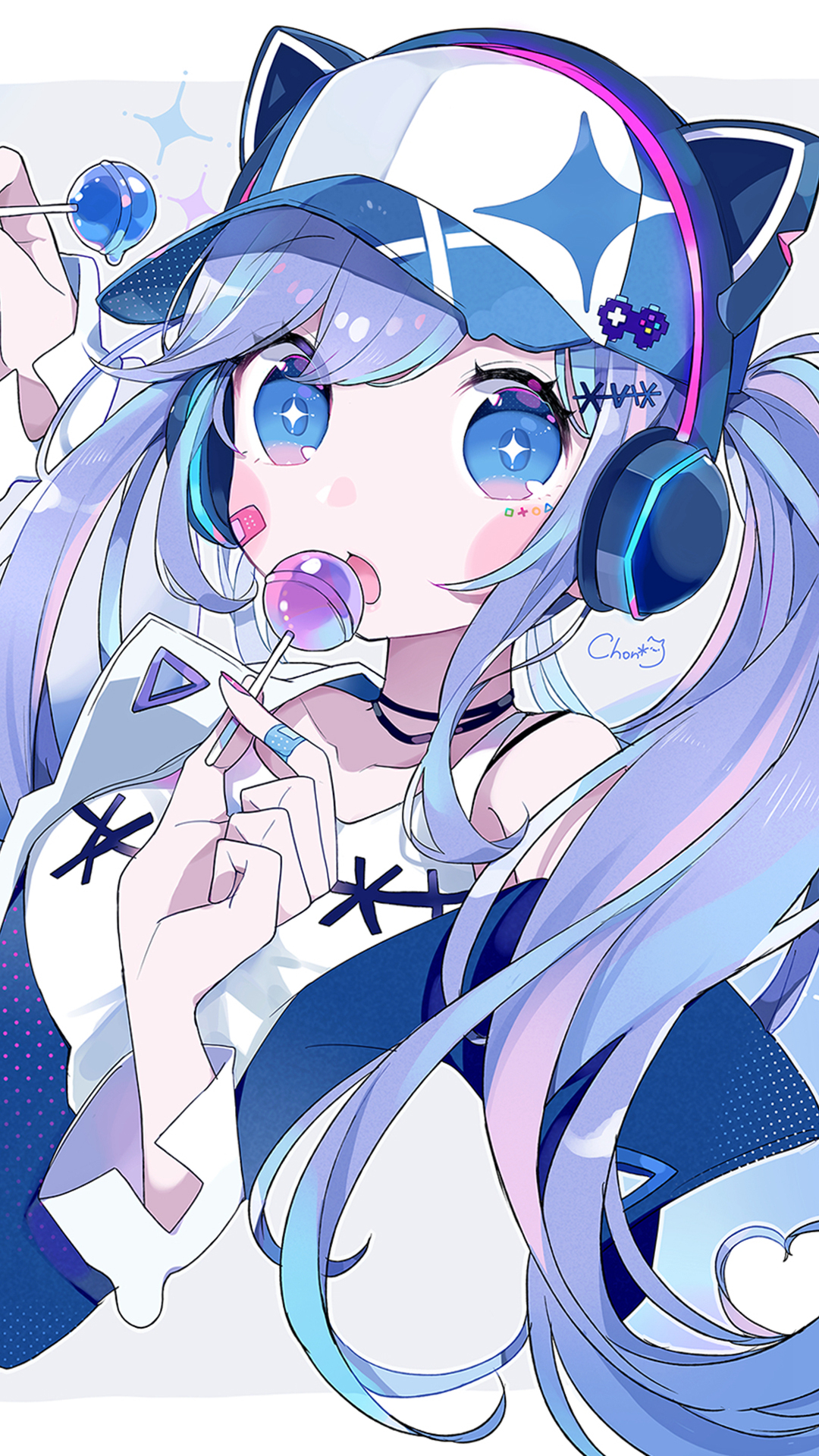 有什么戴耳机的二次元美图?