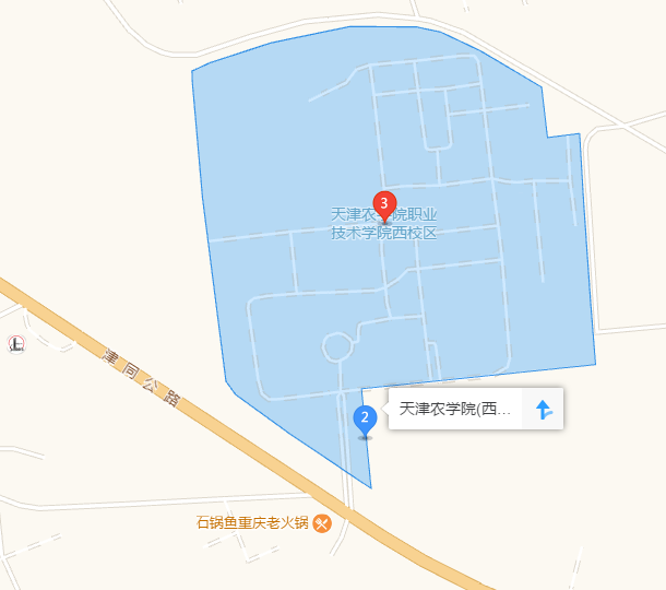 天津农学院地图东校区图片