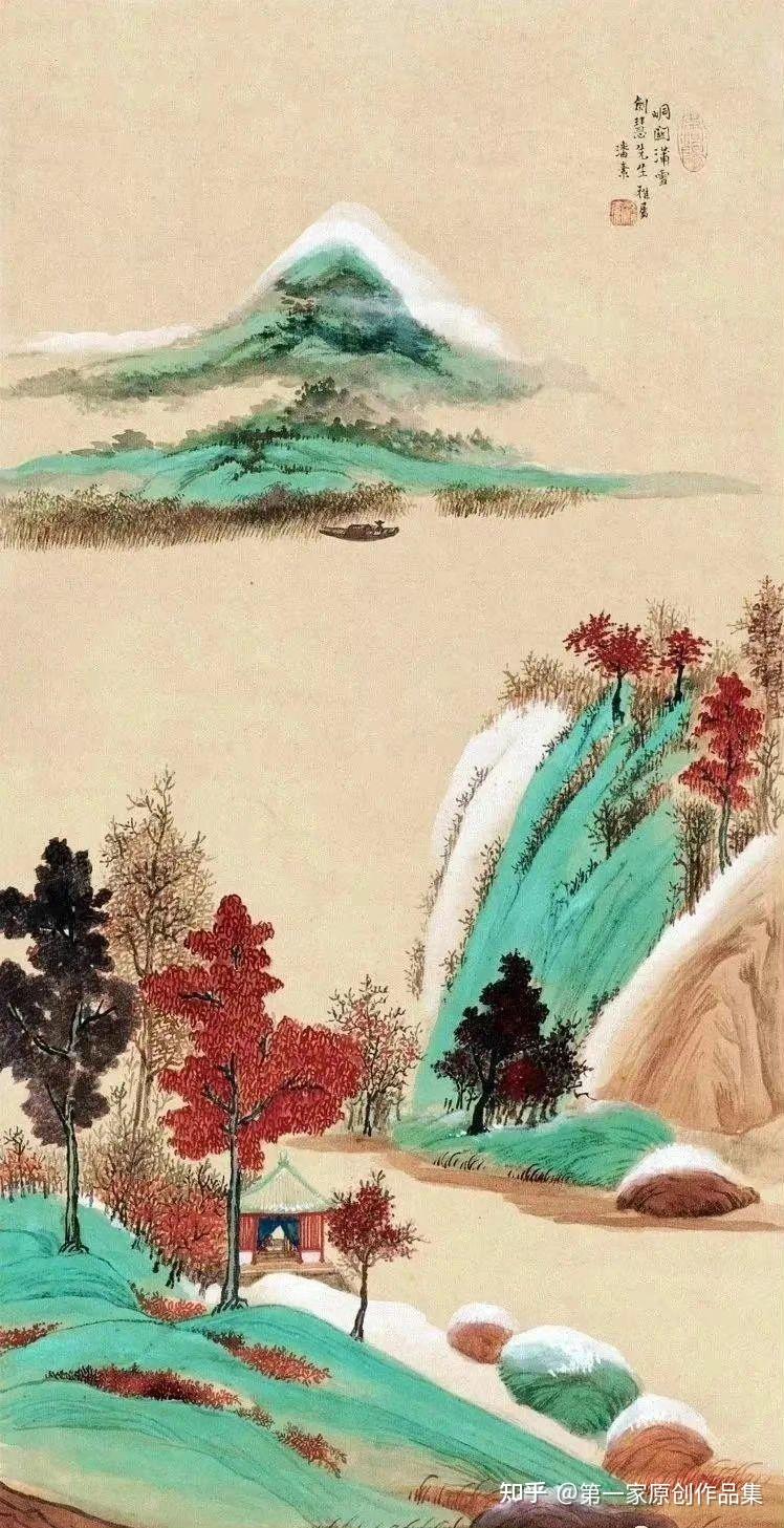 潘素山水作品欣赏- 知乎