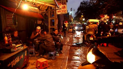 越南荣市花街图片